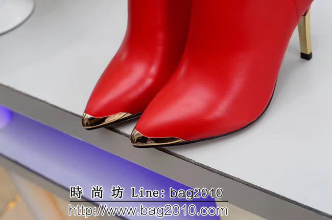 DIOR迪奧 專櫃同步新款 高級牛皮 紅色 氣質女靴 QZS2703